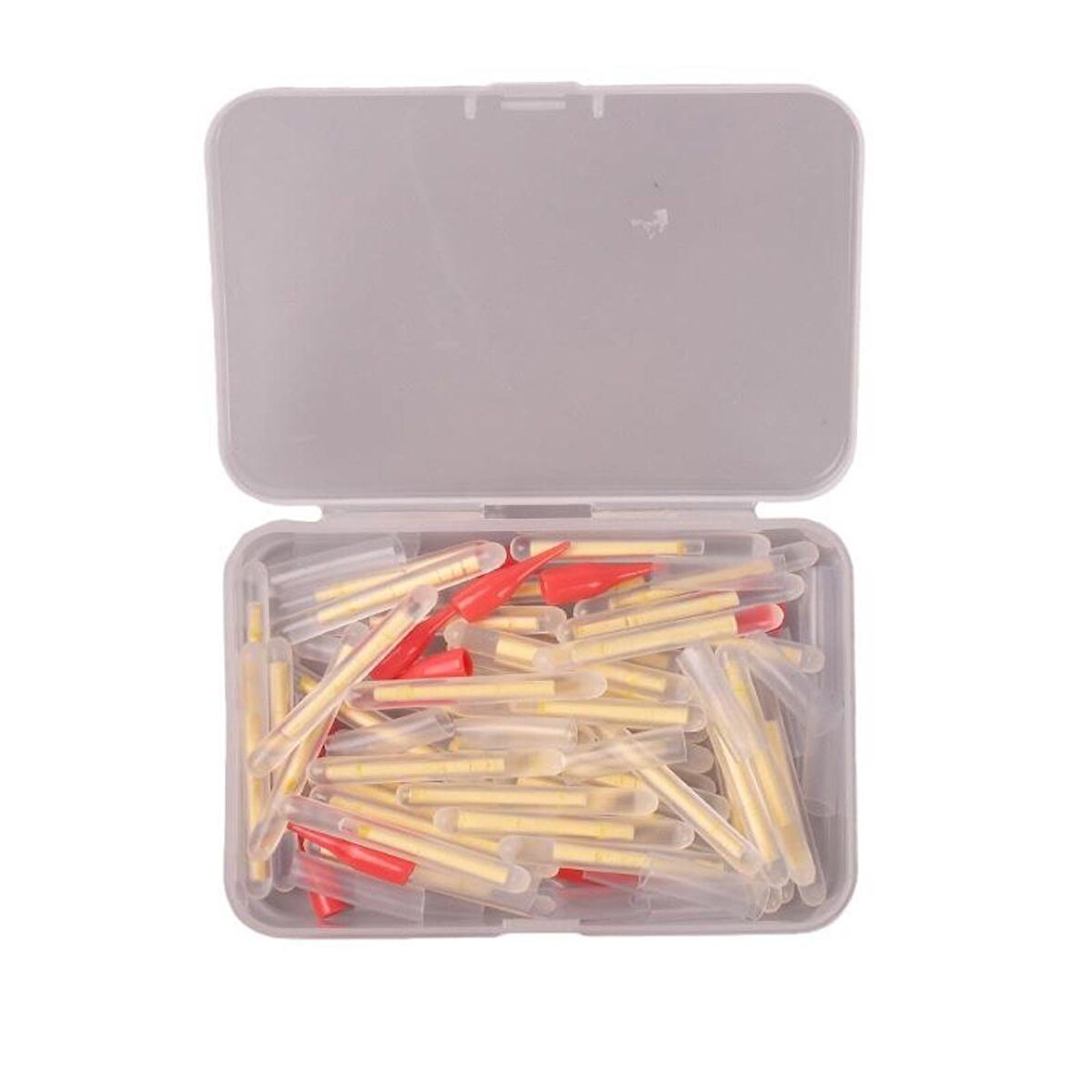 Valkyrie 50 Adet Kutulu Extra Aparatlı Fosfor Fitili - 39x4,5mm XXL boy - Glow Sticks - Yem İçi, Olta Ucu, Şamanda