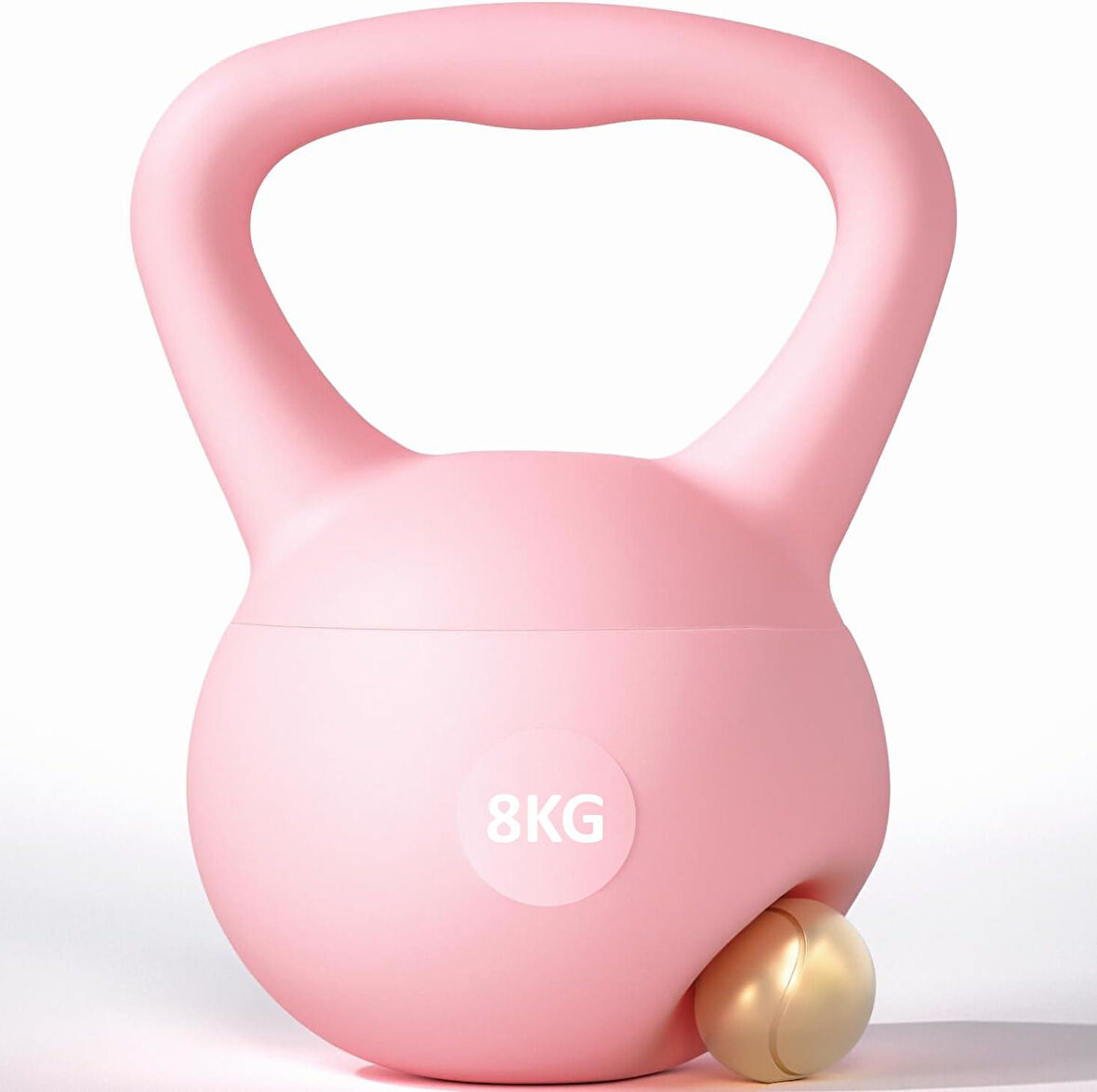 Valkyrie 8kg Soft Kettlebell Yumuşak Tabanlı Metal Kumlu  Ses Yapmaz Darbeye Dayanıklı Çift El Ağırlık