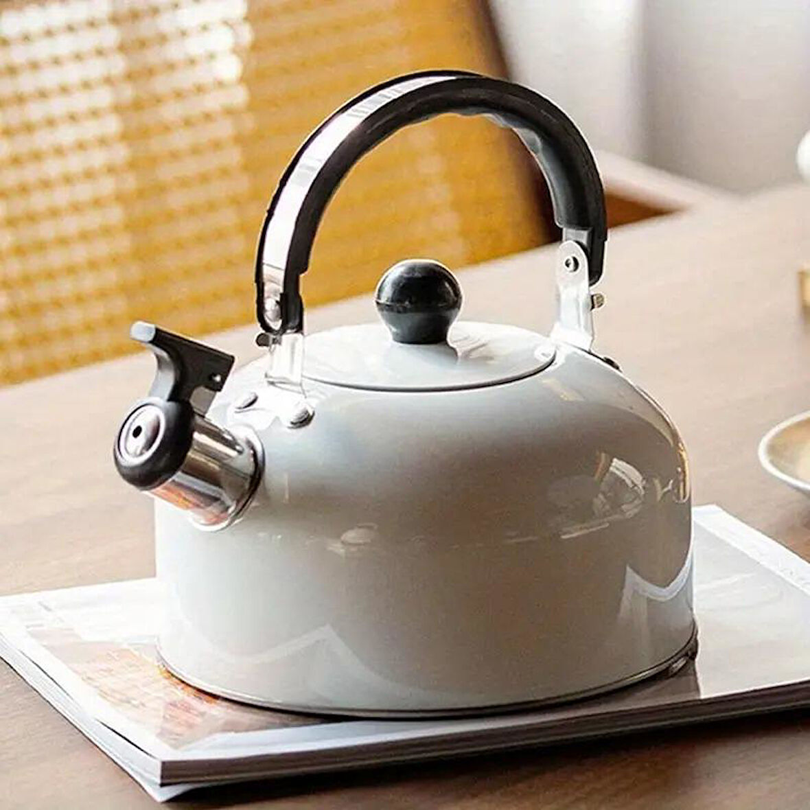 Valkyrie 3L Paslanmaz Çelik Düdüklü Kettle Su Isıtıcısı Çaydanlık Islıklı Demlik