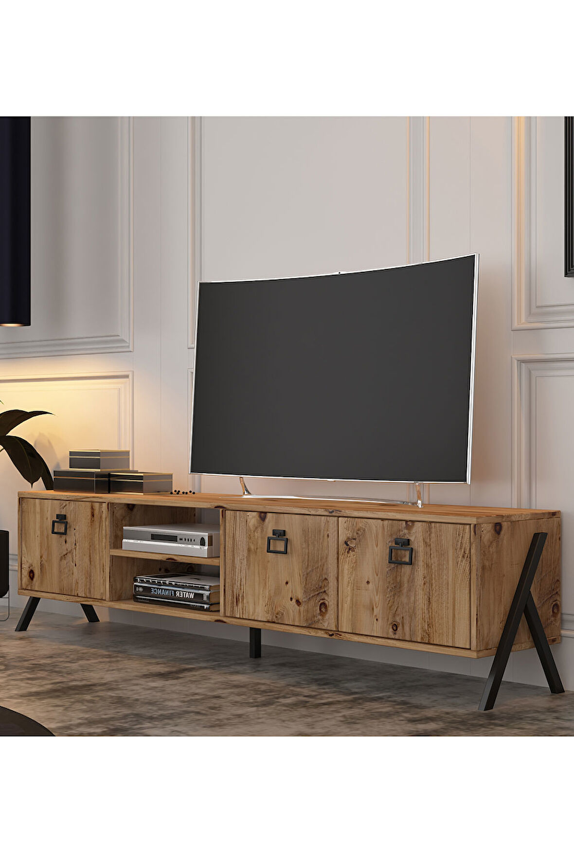Yanke Tv Ünitesi 180 Alt Modül Atlantik Çam