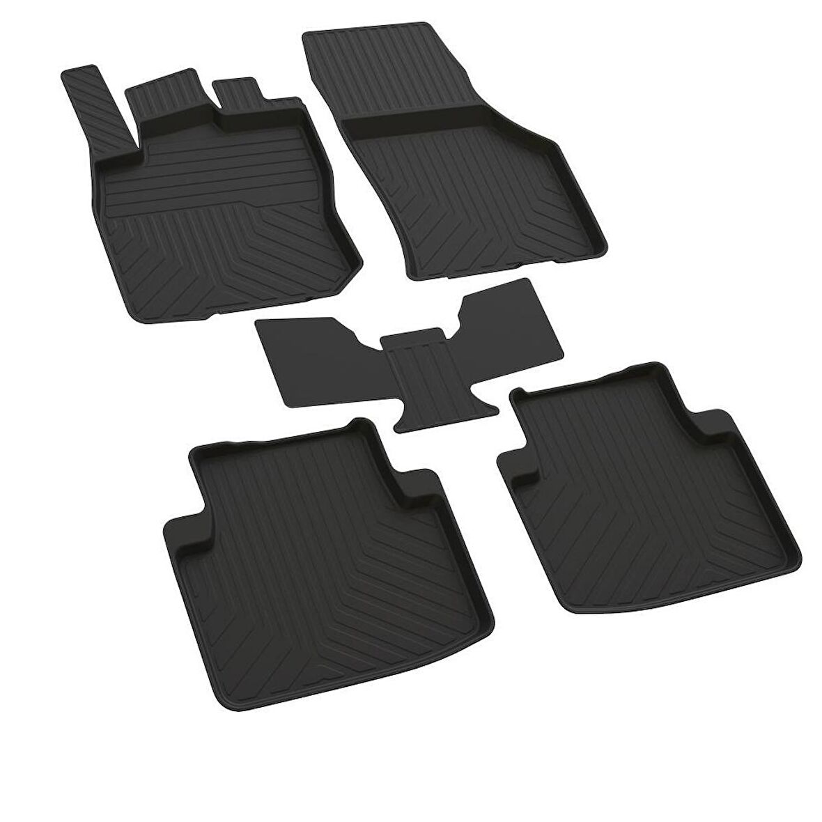 Volkswagen Passat B9 Ferrous 4D Havuzlu Kauçuk Paspas 2024 ve Üstü