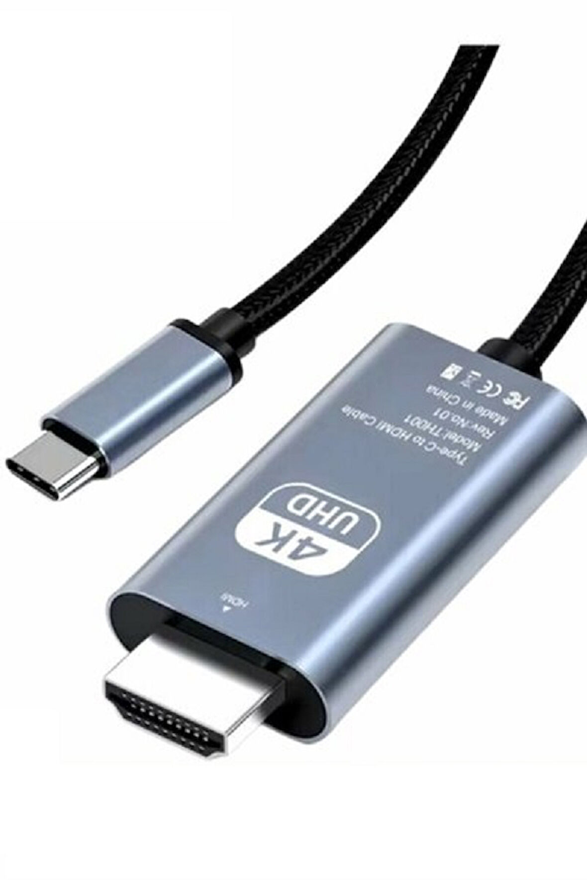 2M METRE HDMİ KABLO 4K 30 HZ FULL HD TV MONİTÖR UYDU ALICISI PC UYUMLU TYPE C TO HDMI KABLOSU