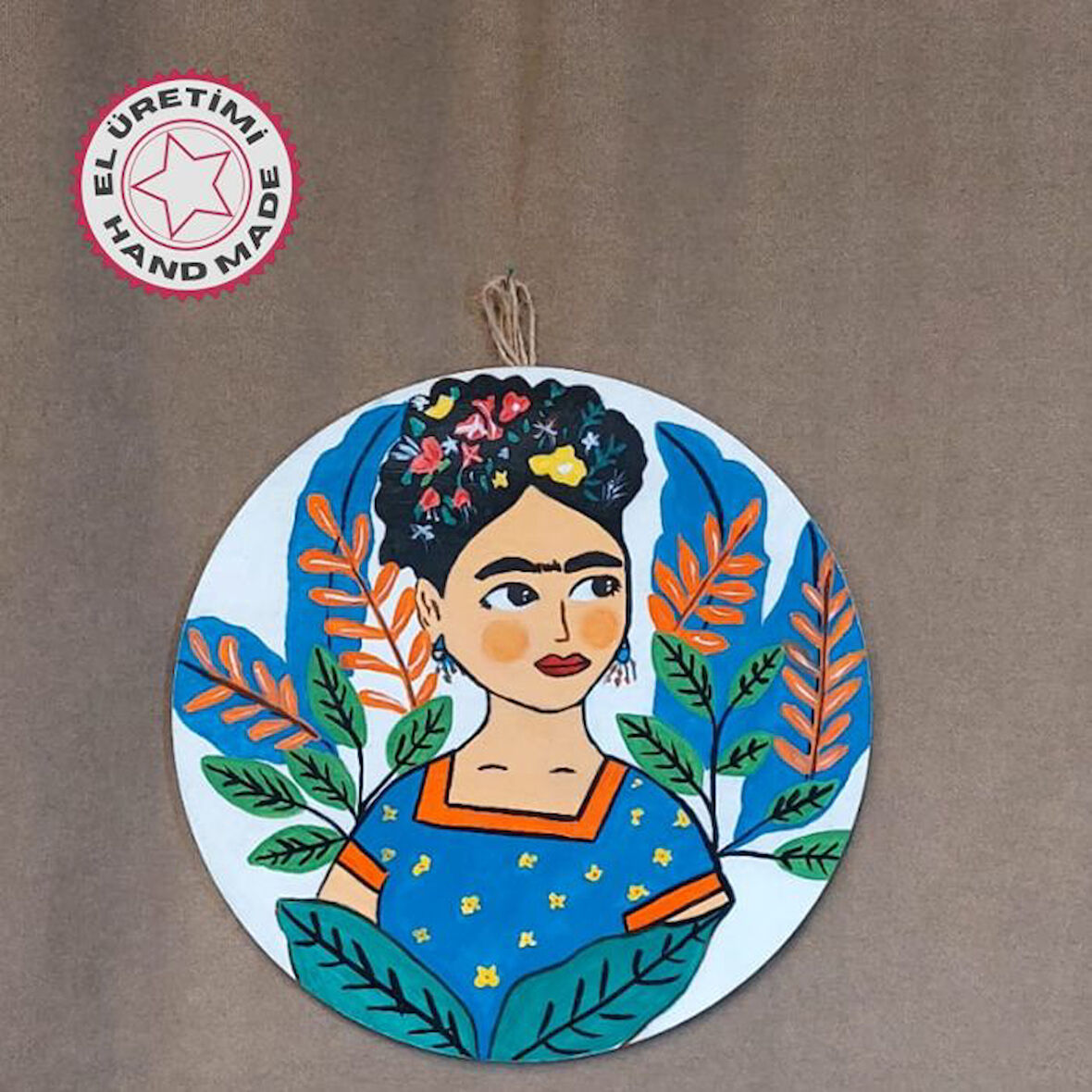 Uretti - Pınar 2572 4379 El Çizimi Frida Duvar Dekoru