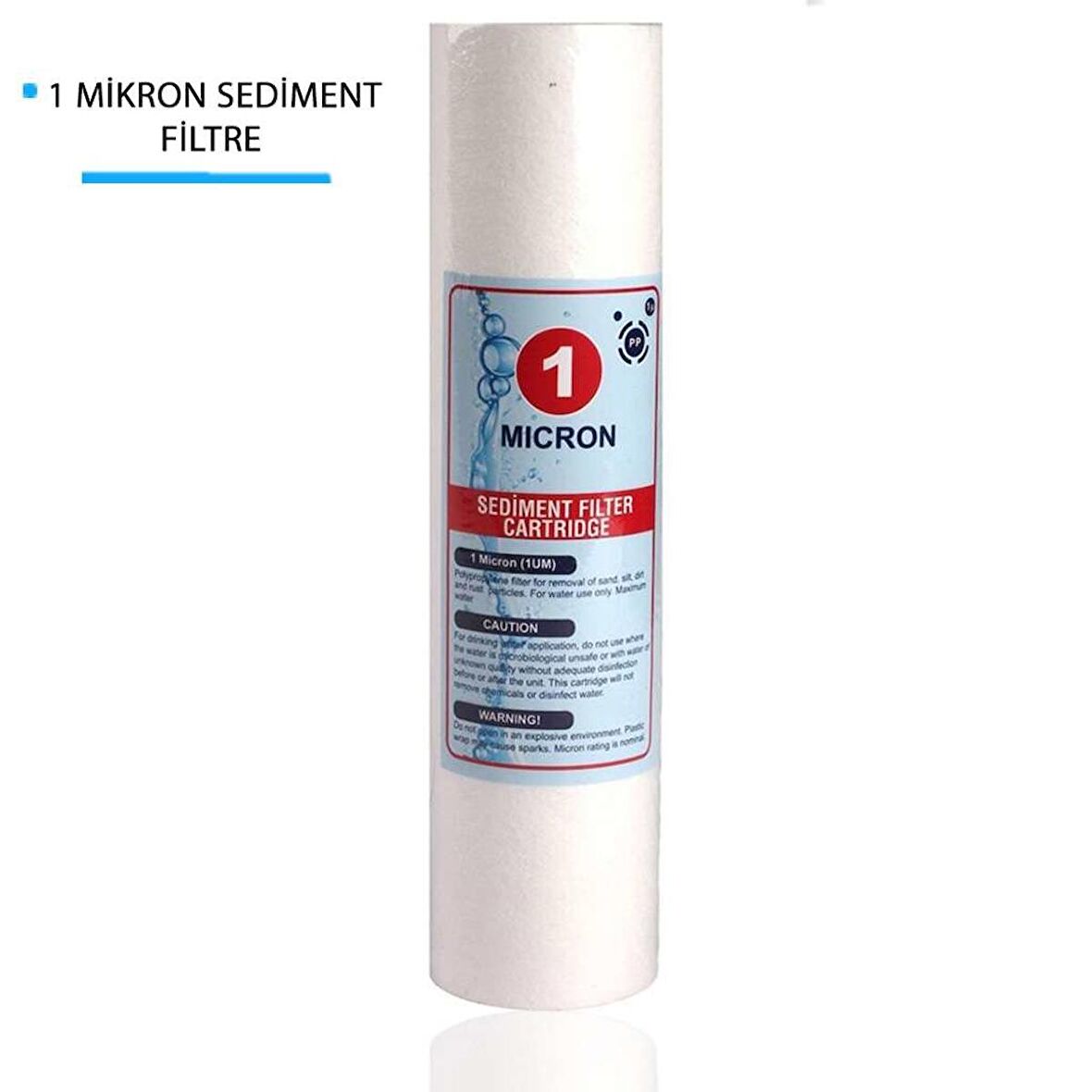 Daire Bina Sayaç Girişi 10" İnc 1 Aşama ( 1m Sediment ) Yedek Filtre Seti 