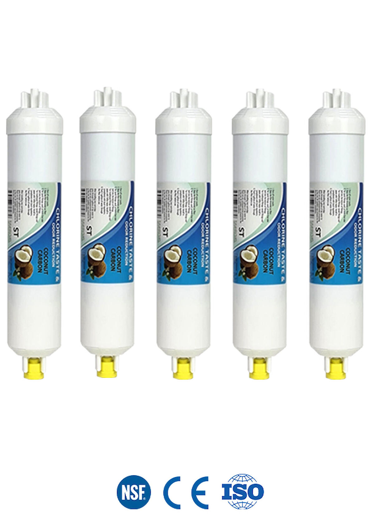 Yeni Nesil Tüm Cihazlara Uyumlu 1100 Iodine Tatlandırıcı Filtre Son Karbon 5 Adet