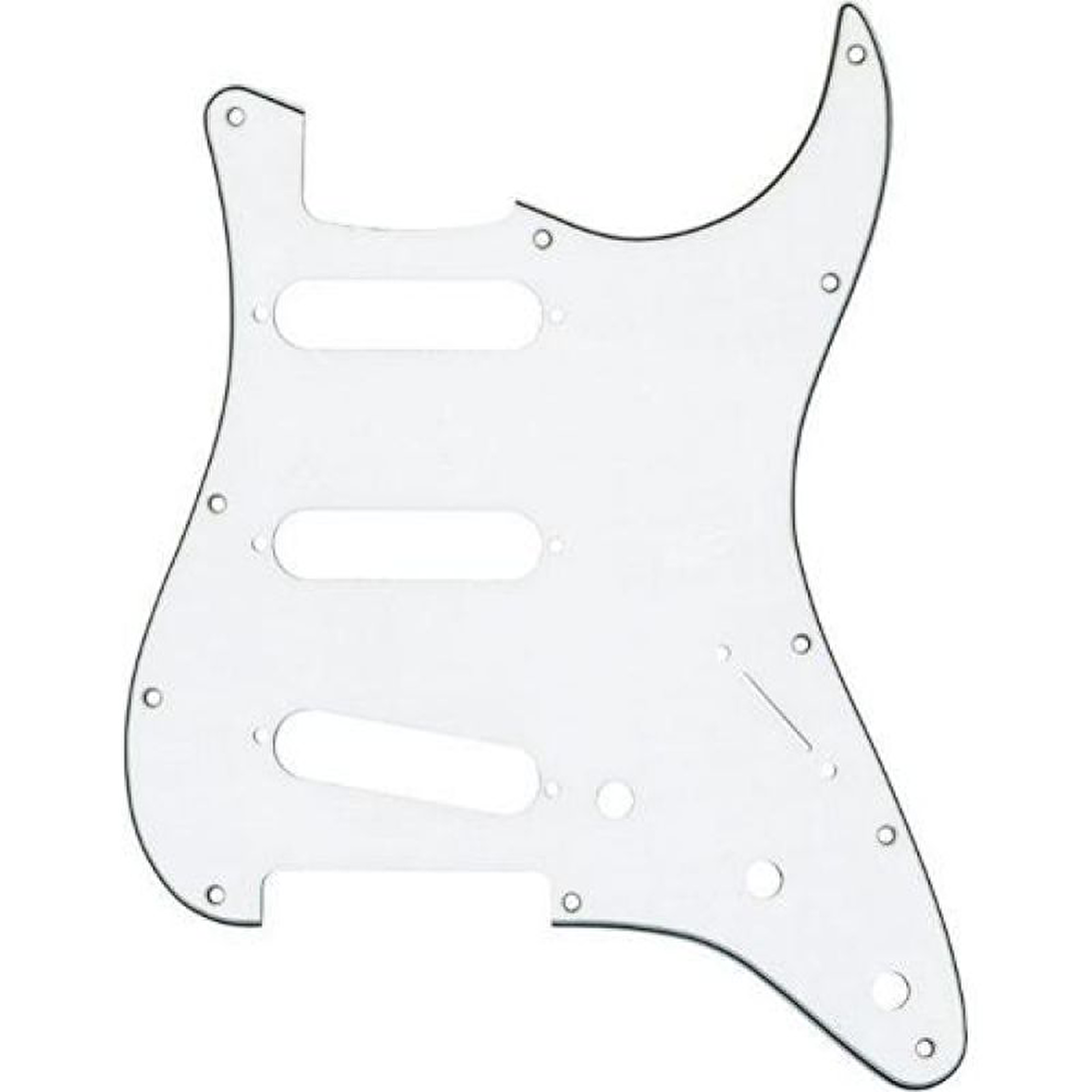 Fender Pickguard Strat 11 Hole S/S/S 3-Ply W/B/W