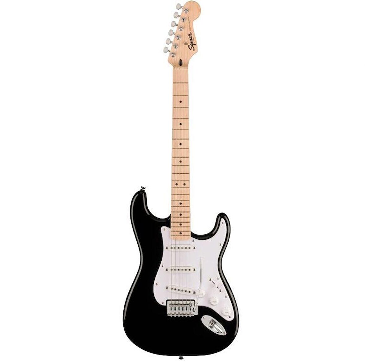 Squier Sonic Stratocaster Akçaağaç Klavye WPG Black Elektro Gitar
