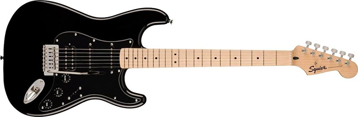 Squier Sonic Stratocaster HSS Akçaağaç Klavye Siyah Elektro Gitar