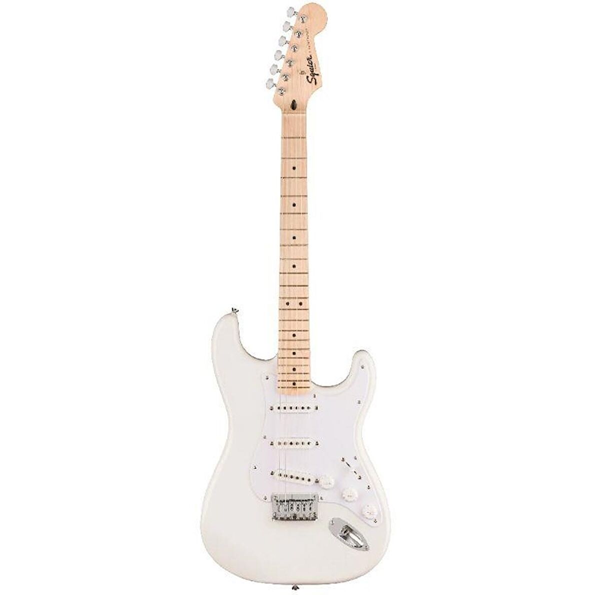 Squier Sonic Stratocaster Hard Tail Akçaağaç Klavye WPG Arctic White Elektro Gitar
