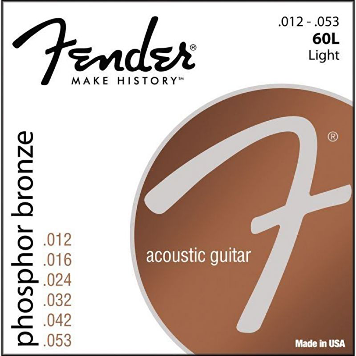 Fender Phosphor Bronze 60L 12-53