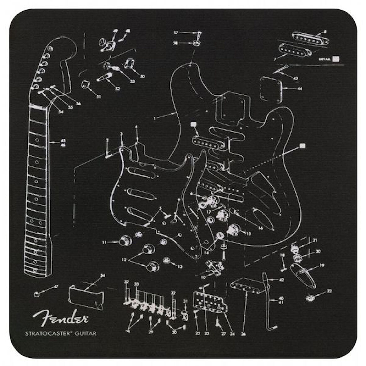 Fender Exploded Strat Mousepad