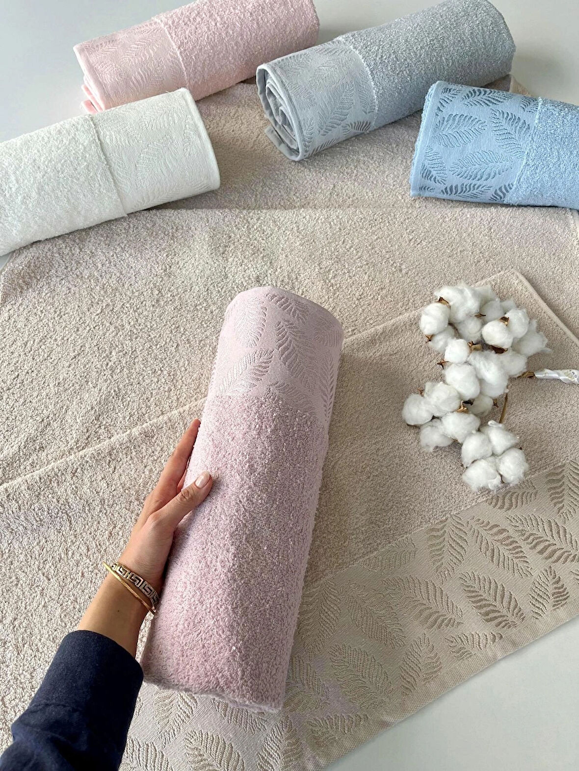 MYSOFT 70x140 RENKLİ HAVLU - LAMİNA
