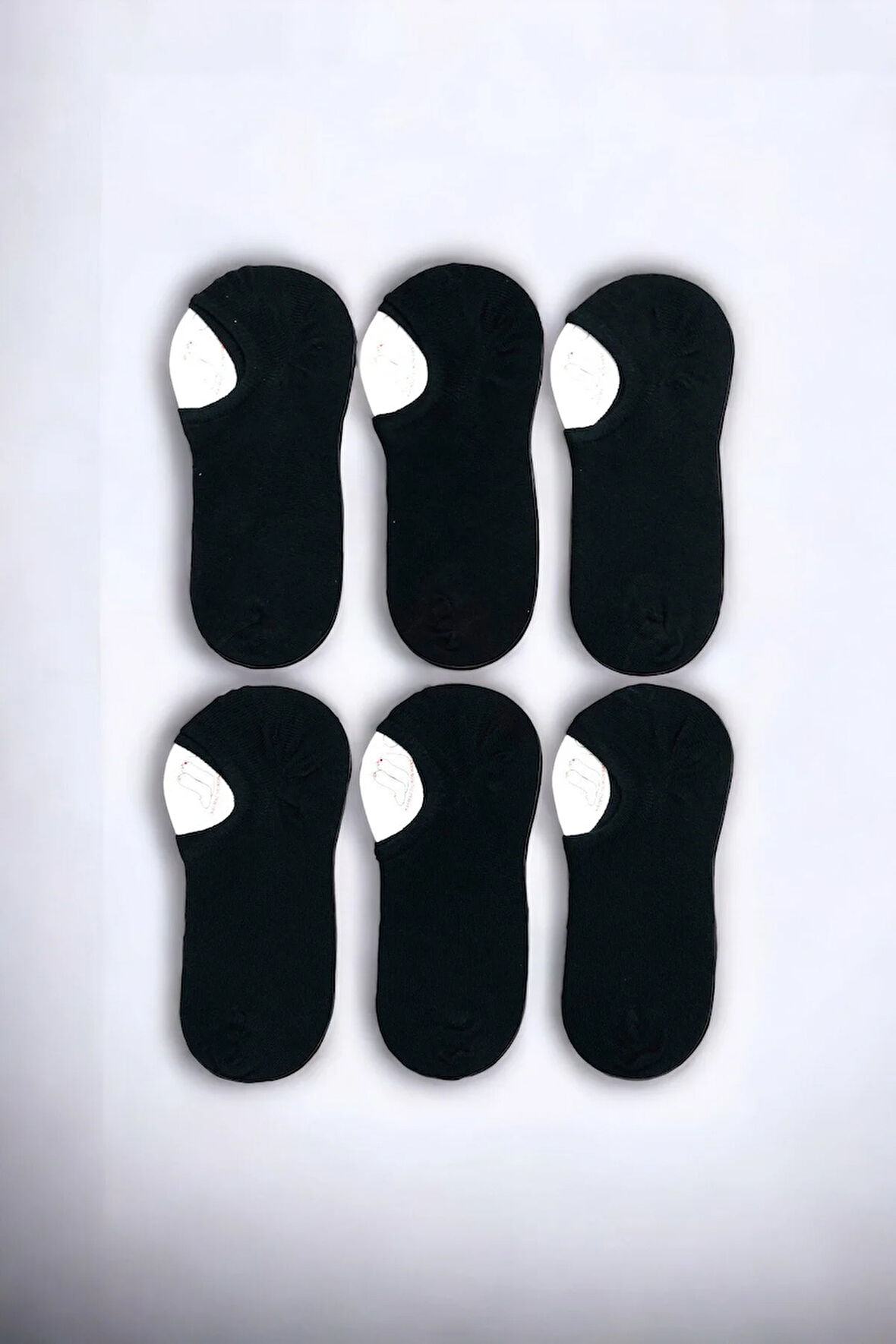 Erkek 6 Çift Kaymaz Görünmez Sneaker Çorap Seti