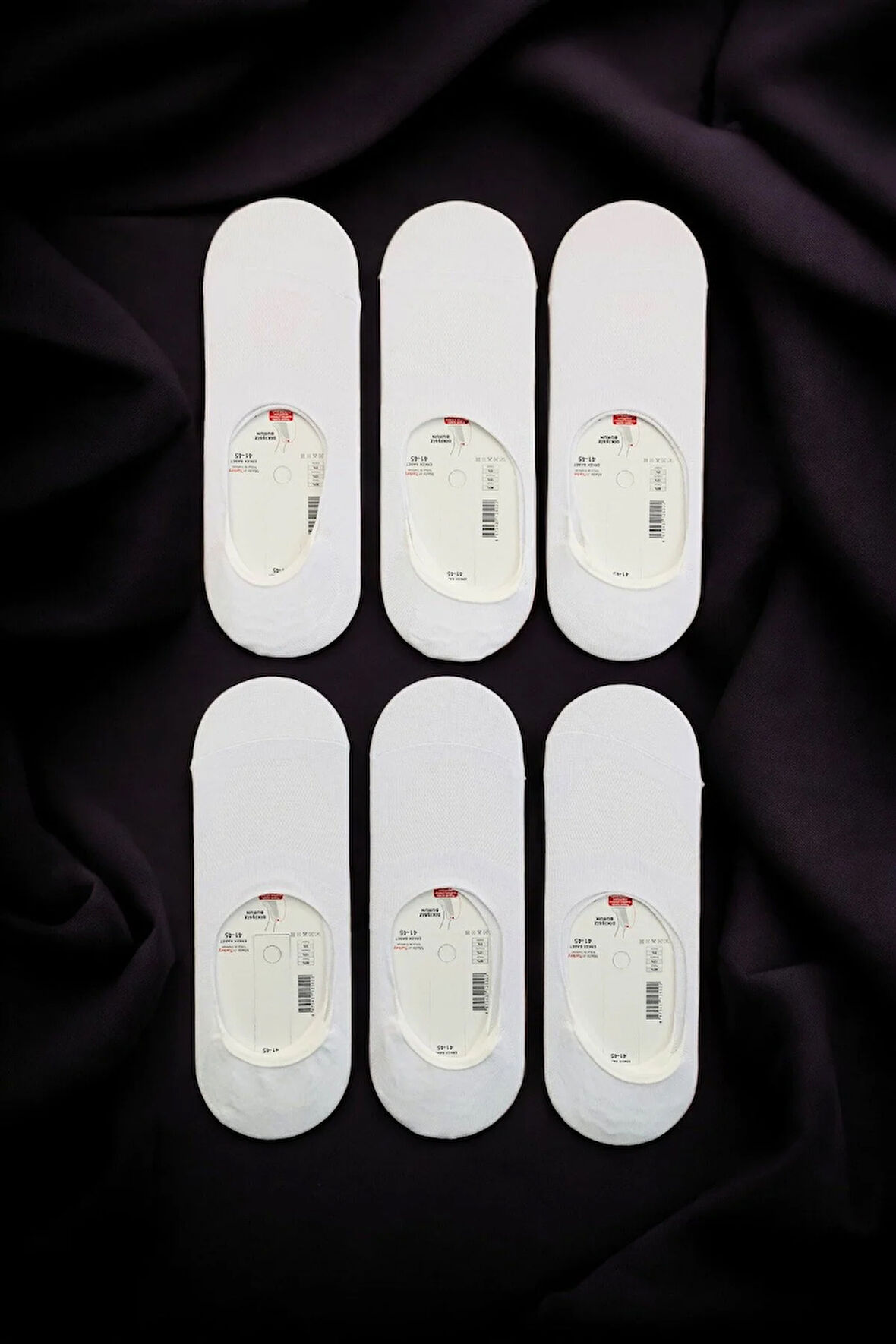 Erkek 6 Çift Kaymaz Silikonlu Görünmez Babet Çorap Seti