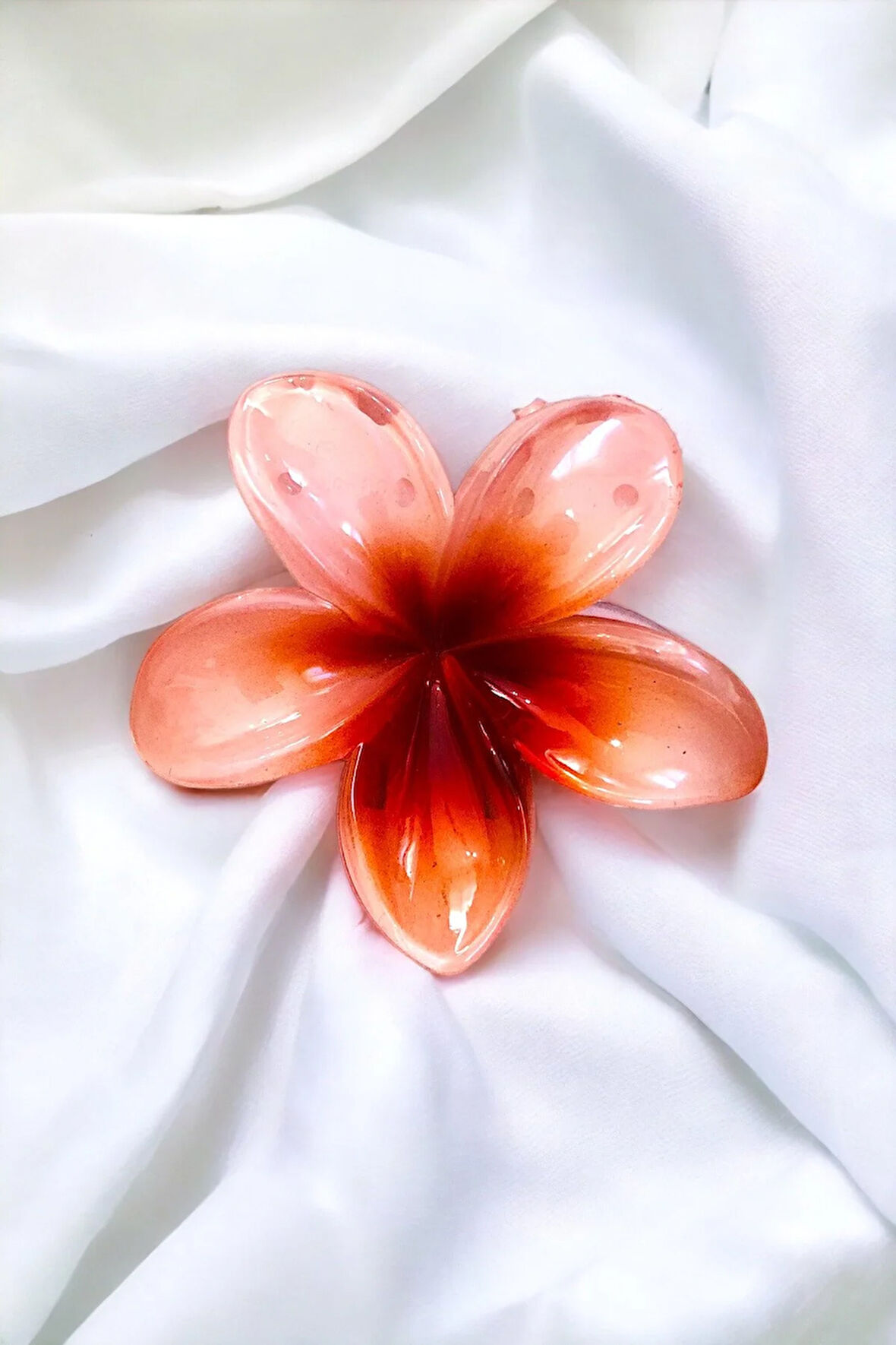 Çicek Model Büyük Boy 8 Cm Parlak Mandal Toka