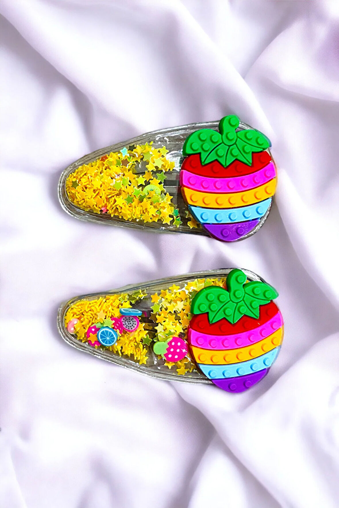 2 Li Pullu Figürlü Çıt Çıt Çocuk Toka Seti