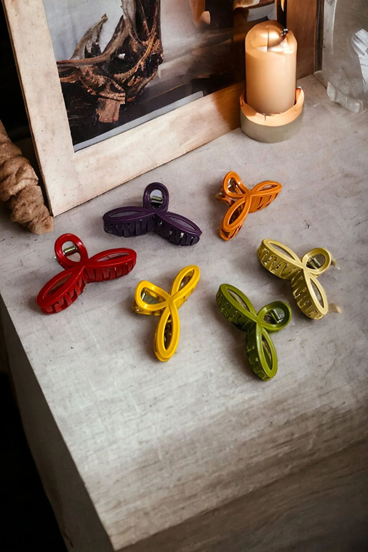 Kadın Sonsuzluk Model 6 Adet Büyük Boy 11 Cm Mandal Toka Seti