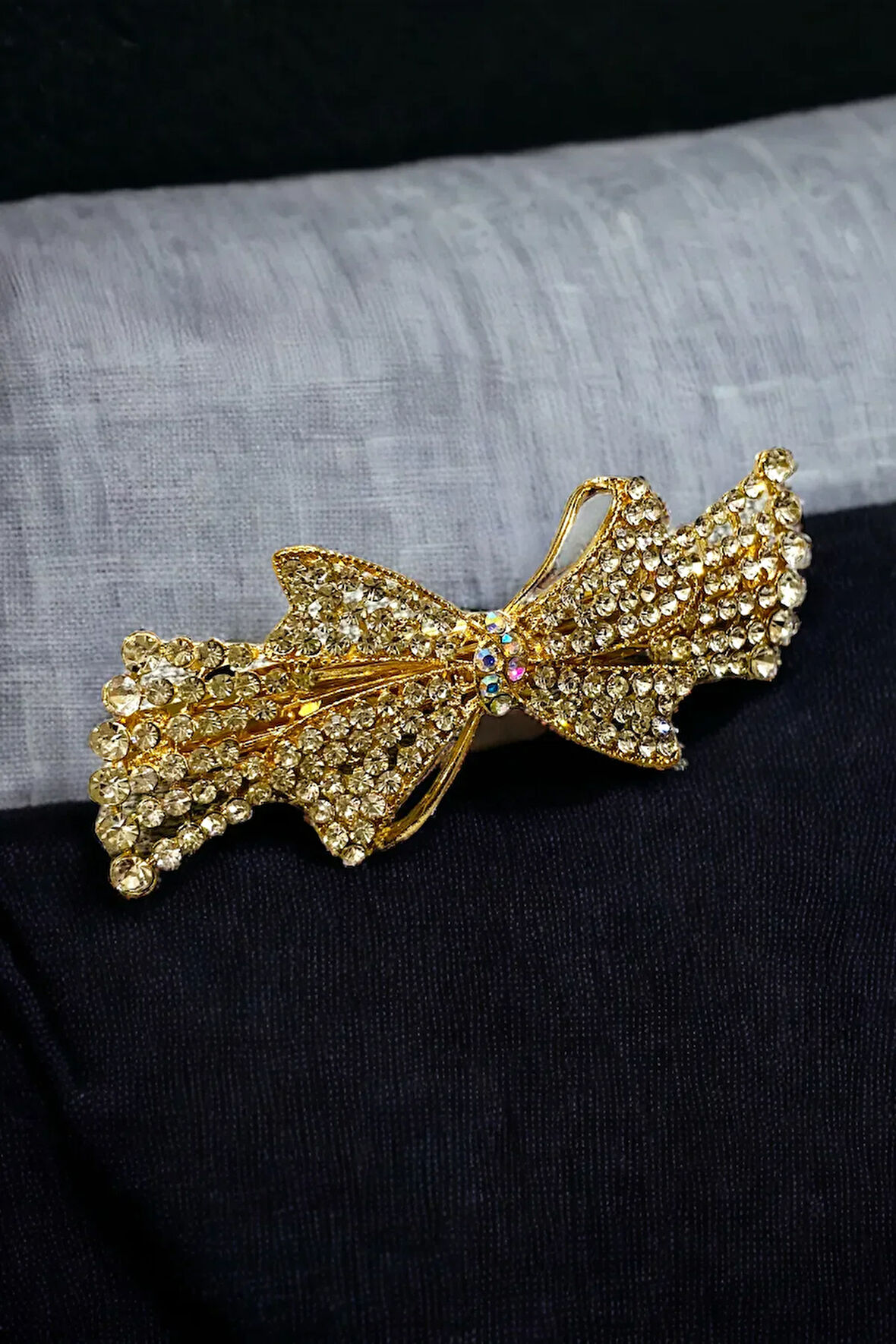 Kadın Mekanizmalı Kristal Taşlı Toka