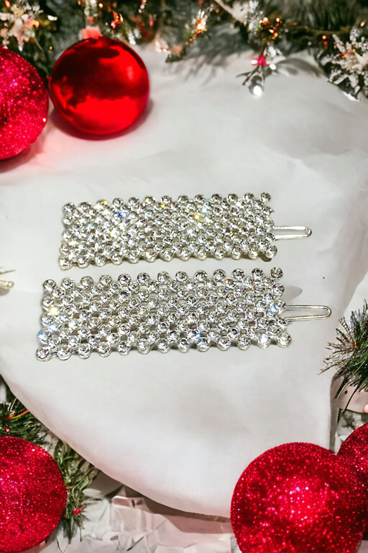 Yeni Trend 2 Adet Zirkon Taşlı Toka