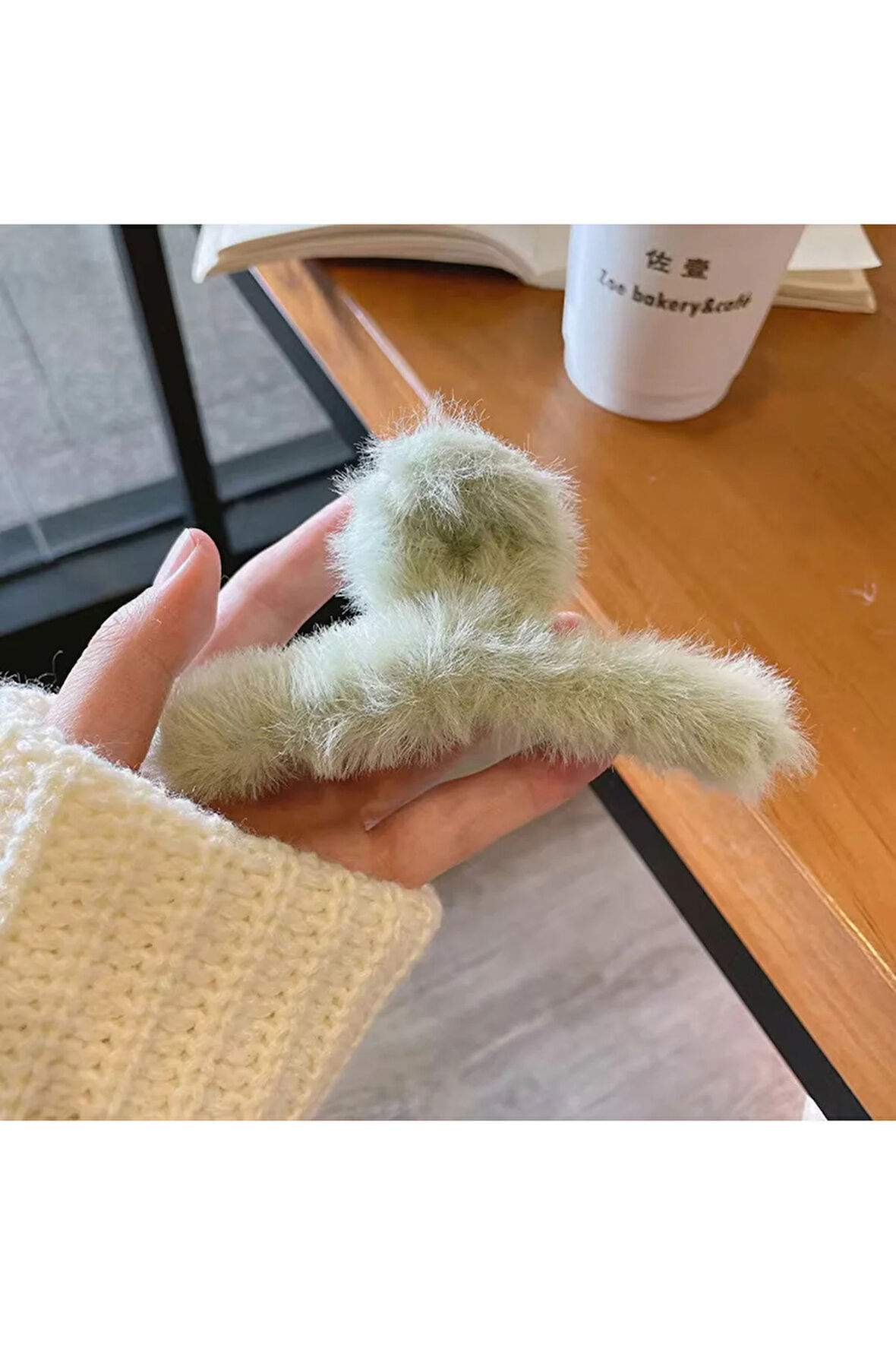 Kadın Peluş Model Büyük Boy Mandal Toka