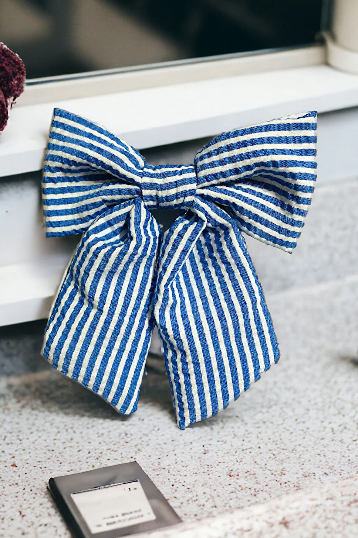 Kadın Çizgili Fiyonk Otomatik Toka