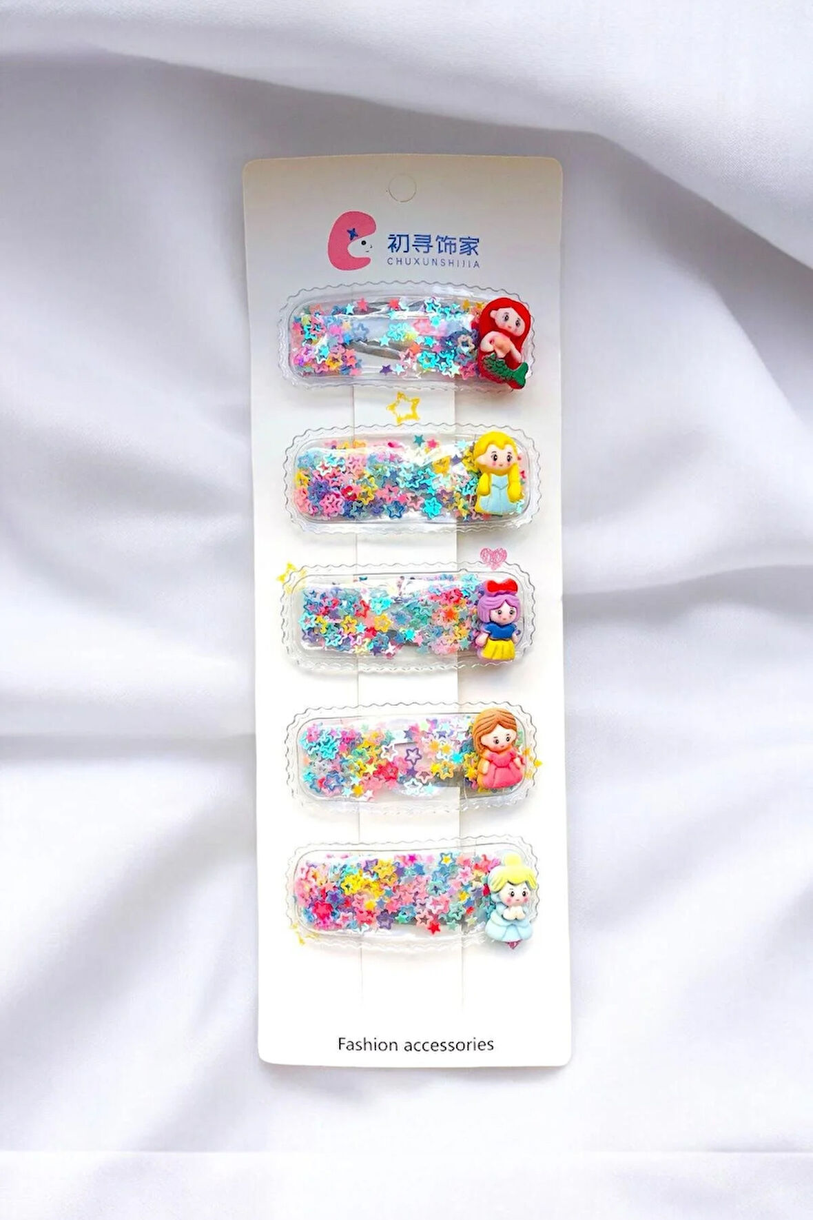 Çocuk Karakterli Pullu 5 Adet 5,5 Cm Çıtçıt Toka Seti