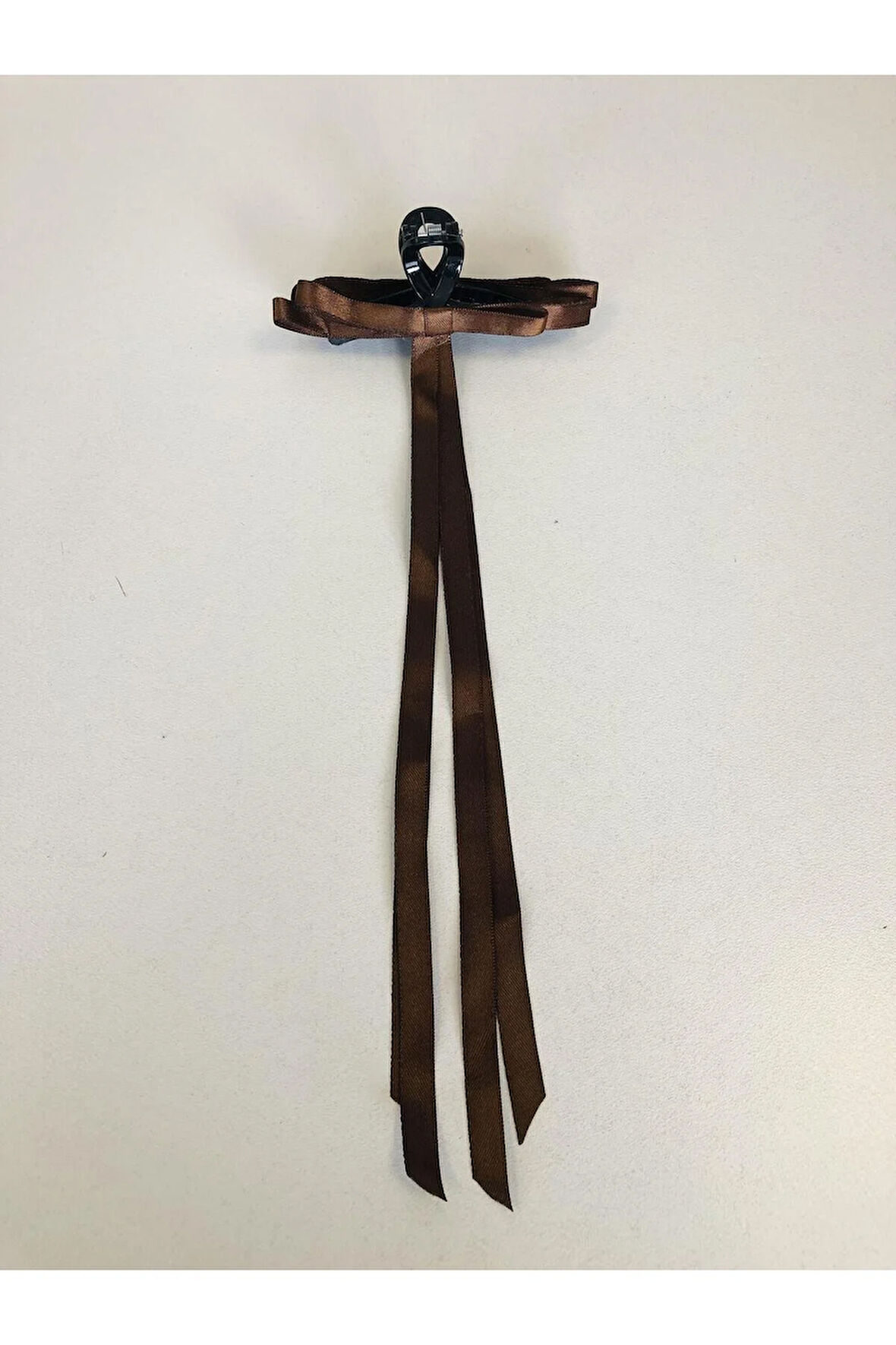 Kadın Renkli Kurdaleli Siyah Mandal Toka (10 Cm)