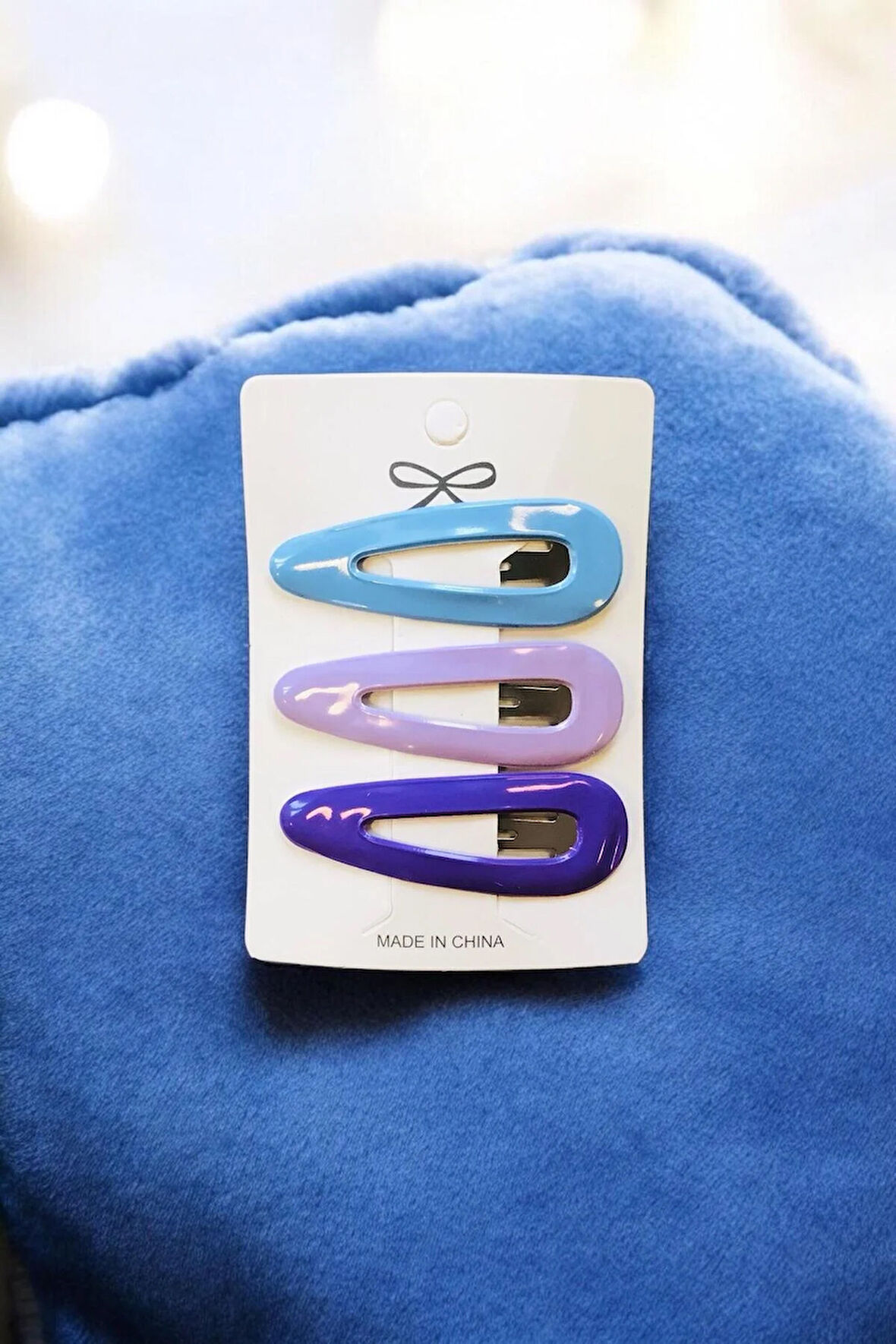 Çocuk 3 Farklı Renkte 5 Cm Çıtçıt Toka Seti