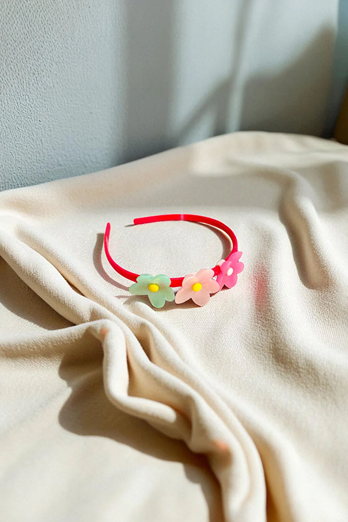 Çocuk Çiçek Figürlü Parlak Renklerde Taç