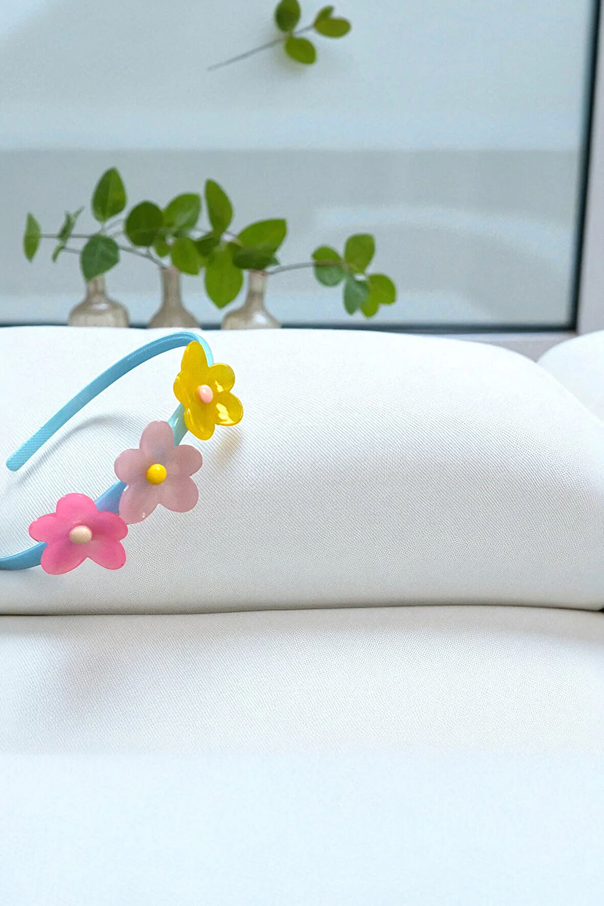 Çocuk Çiçek Figürlü Parlak Renklerde Taç