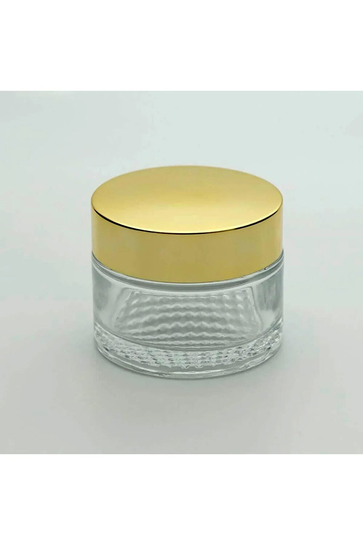 KREM KUTUSU 50 ML (2 ADET) ŞEFFAF SARI KAPAKLI KAVANOZ