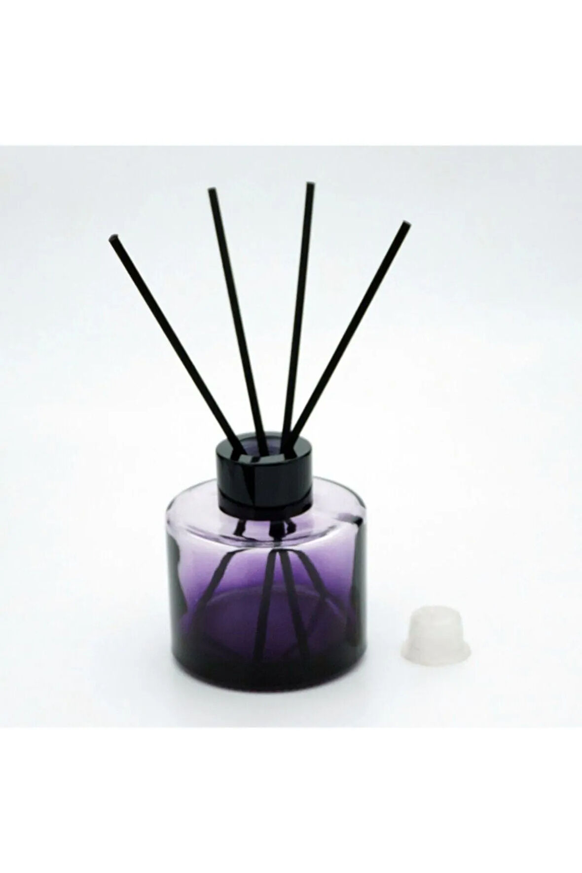 BOŞ SİLİNDİR BAMBU 100 ML ( 4 ADET ) MOR BOŞ ODA ŞİŞESİ