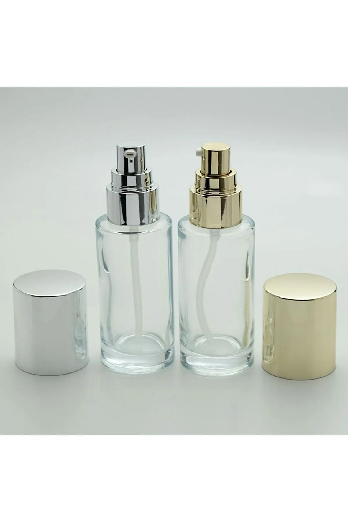 Boş Losyon Ve Krem Şişesi 50 ml 3 Adet Boş Şeffaf Şişe