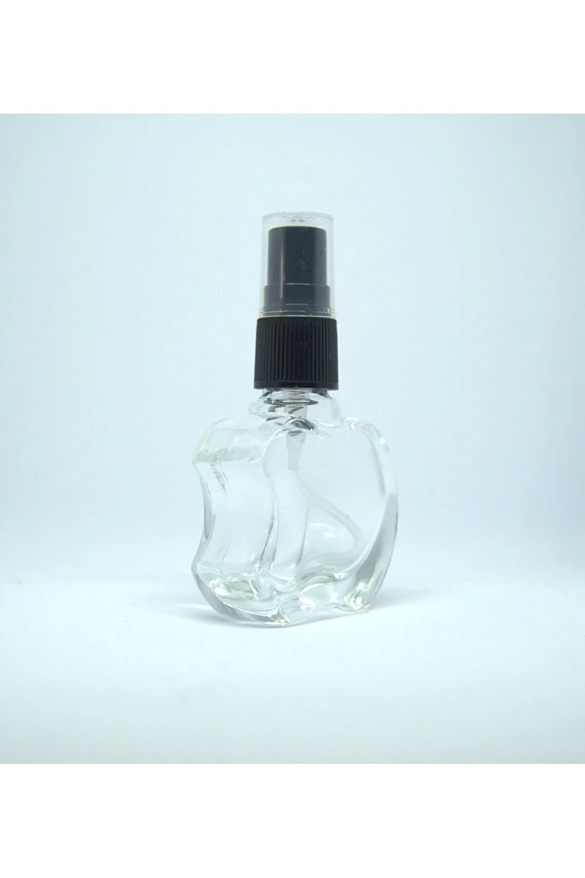 BOŞ PARFÜM VE KOLONYA ŞİŞESİ 8 ML 10 ADET ELMA BOŞ CAM SİYAH SPREY ŞİŞE