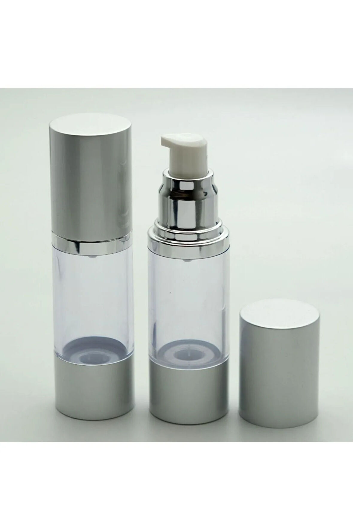 BOŞ KREM VE LOSYON ŞİŞESİ 30 ML (4 ADET) AİRLESS BOŞ ŞİŞE