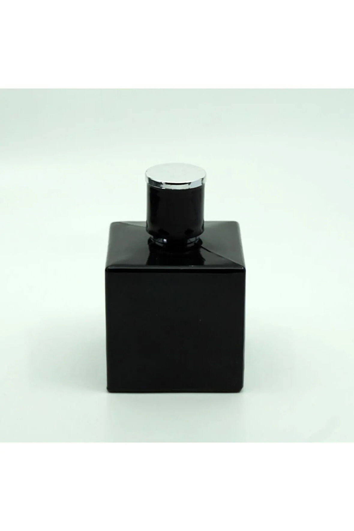 BOŞ PARFÜM ŞİŞESİ 100 ML (10 ADET) SİYAH BOYALI KÜP MODEL (KOLAY KAPAMA) BOŞ ŞİŞE