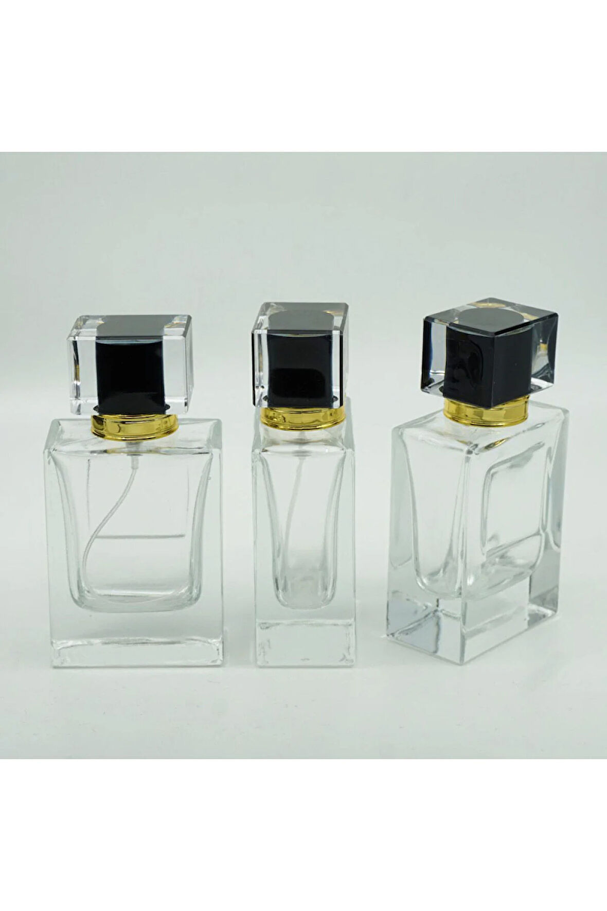 KOLAY KAPAMA APARATI VE Parfüm Şişesi 50 ml 10 Adet Damla Etiketli (SPREYİ APARAT ILE KAPATILAN-KOLAY KAPAMA) Model