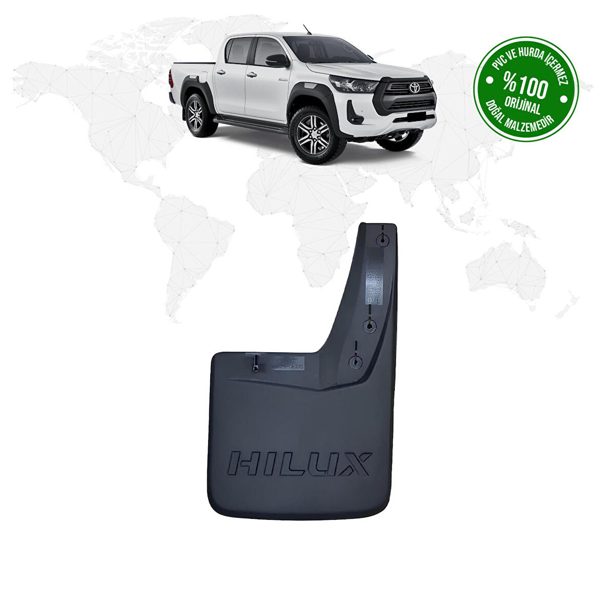 Toyota Hilux 2015 Model Ve Sonrası Sağ Arka Paçalık (ÇAMURLUK - TOZLUK) Uyumlu