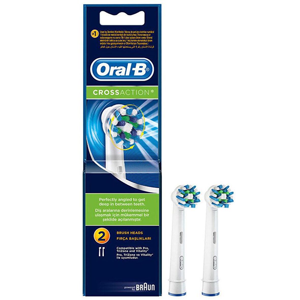  Oral B Cross Action - Diş Fırçası Yedek Başlığı 2 Adet