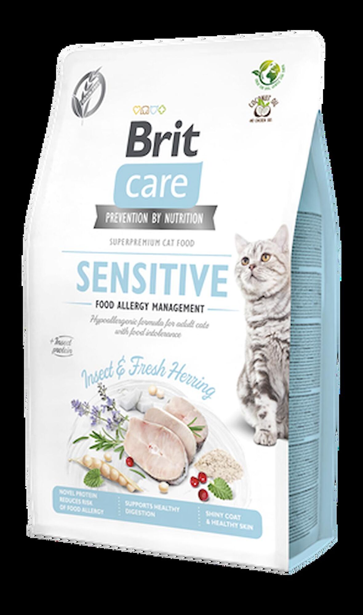 Brit Care Sensitive Hypo-Allergenic Böcek Proteinli Tahılsız Yetişkin Kedi Maması 2kg