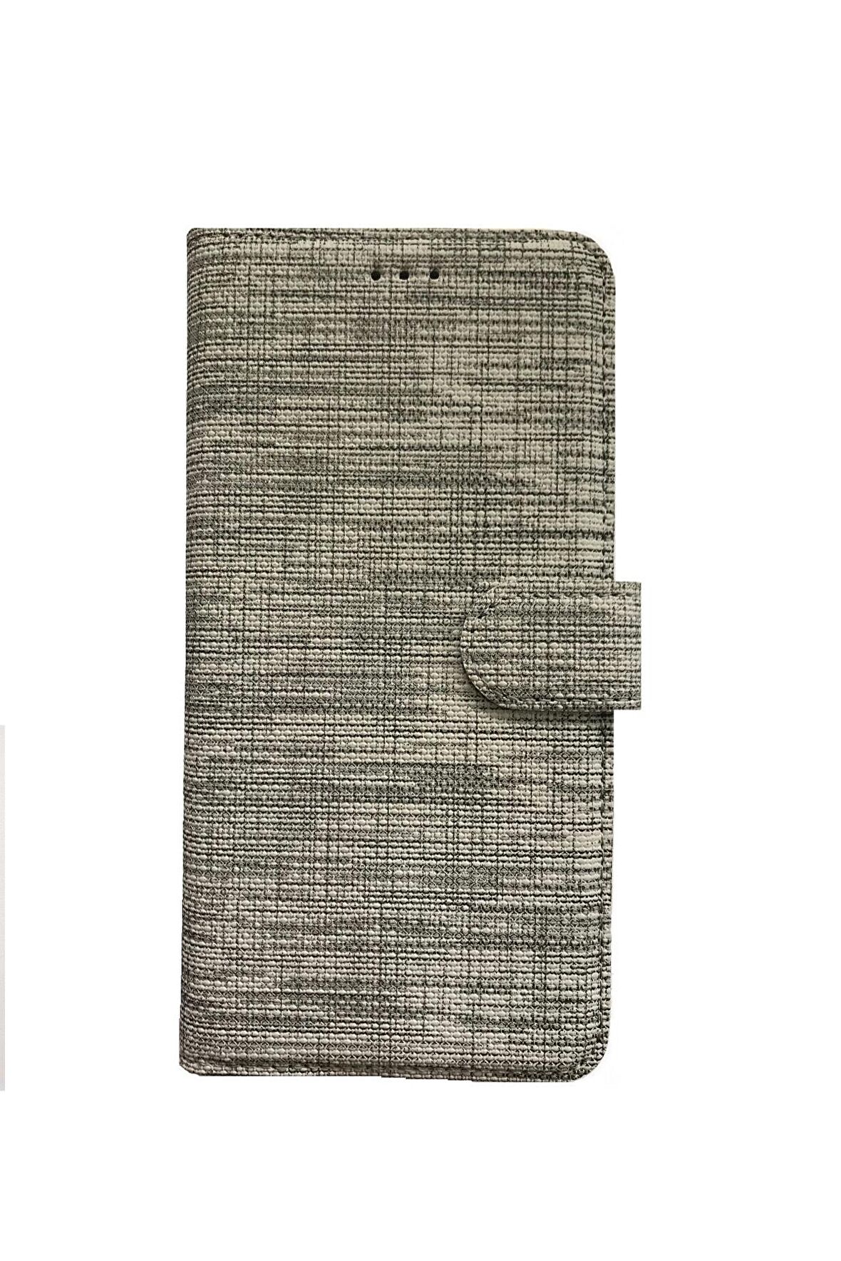 Samsung A7 2018 A750 Kılıf Exclusive Spor Cüzdan Kumaş Kredi Kartı Para Bölme Standlı