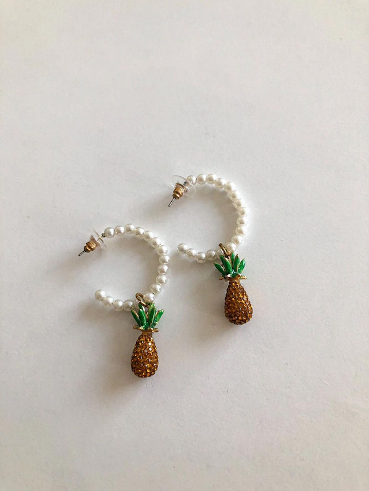 İnci Detay Ananas Küpe
