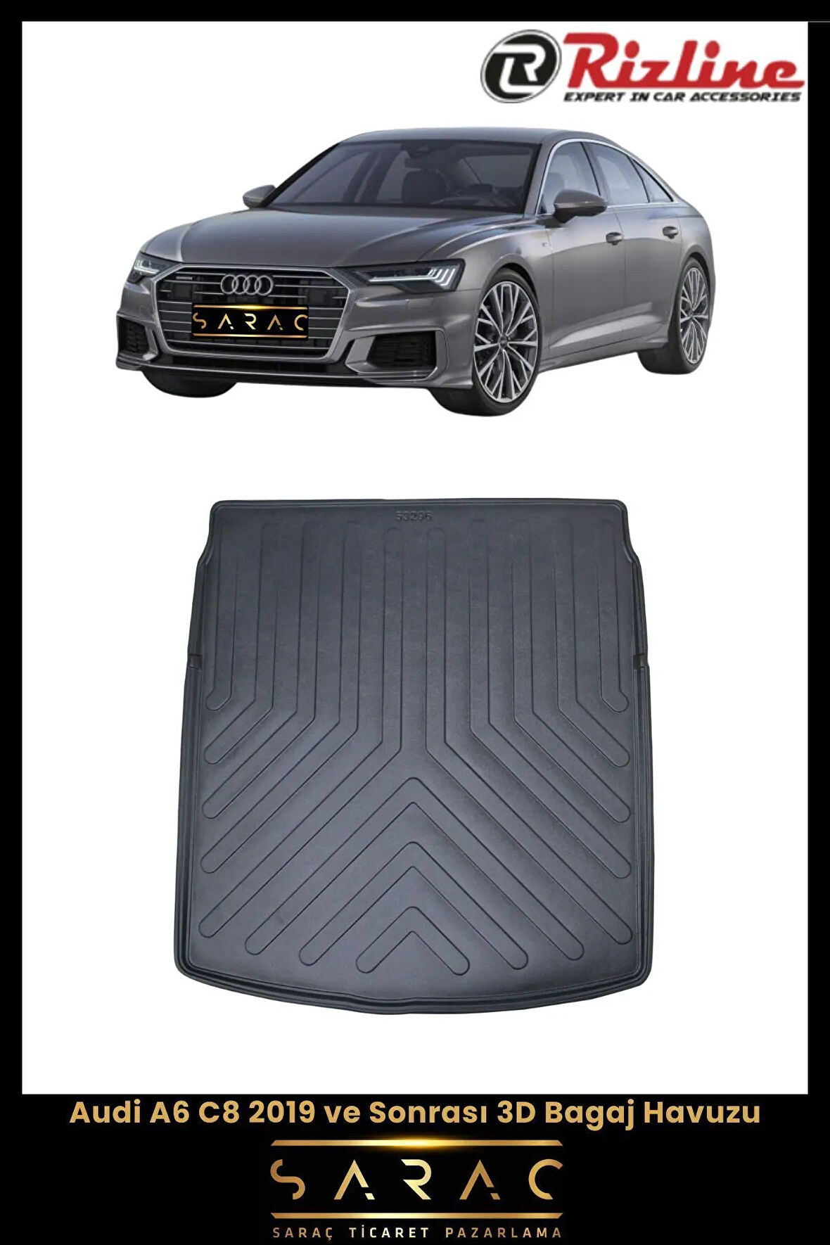 Rizline Audi A6 Sedan 2024 Model 3D Bagaj Havuzu