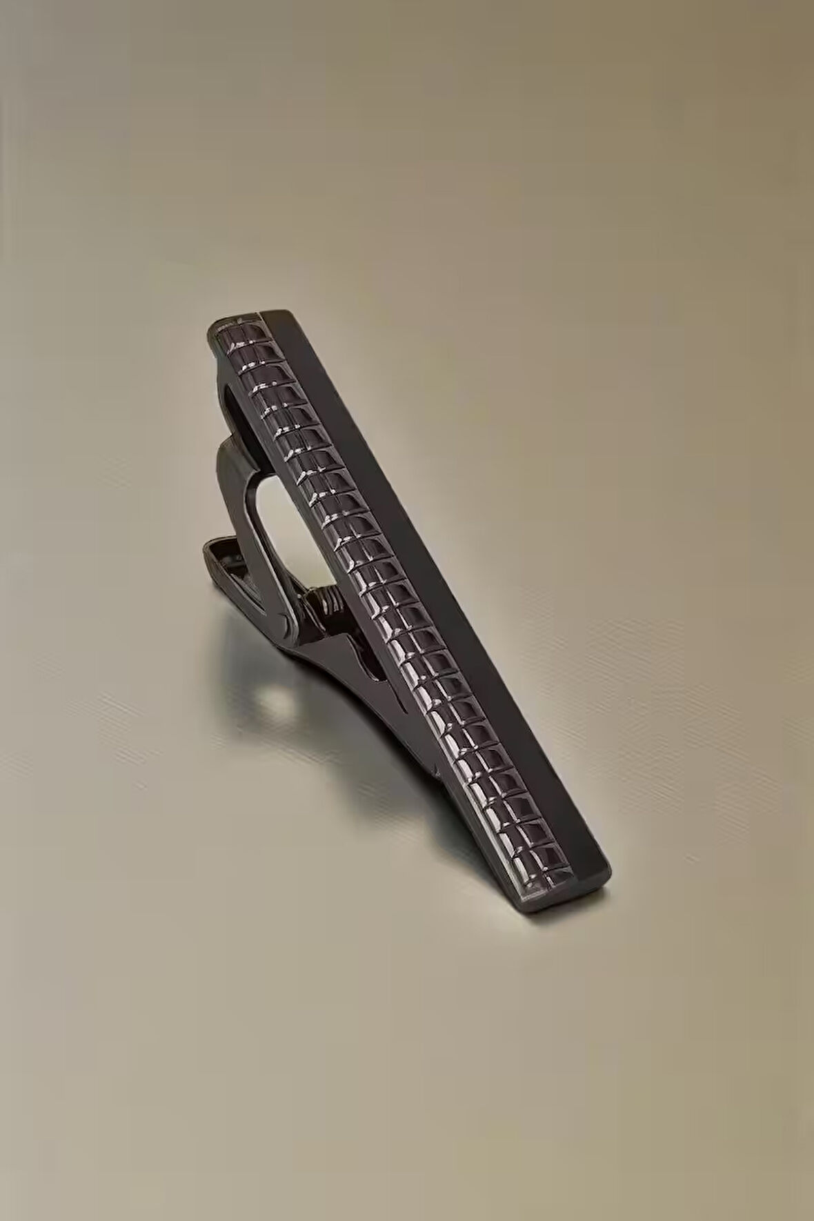 Slim Noktalı Gri Kravat İğnesi