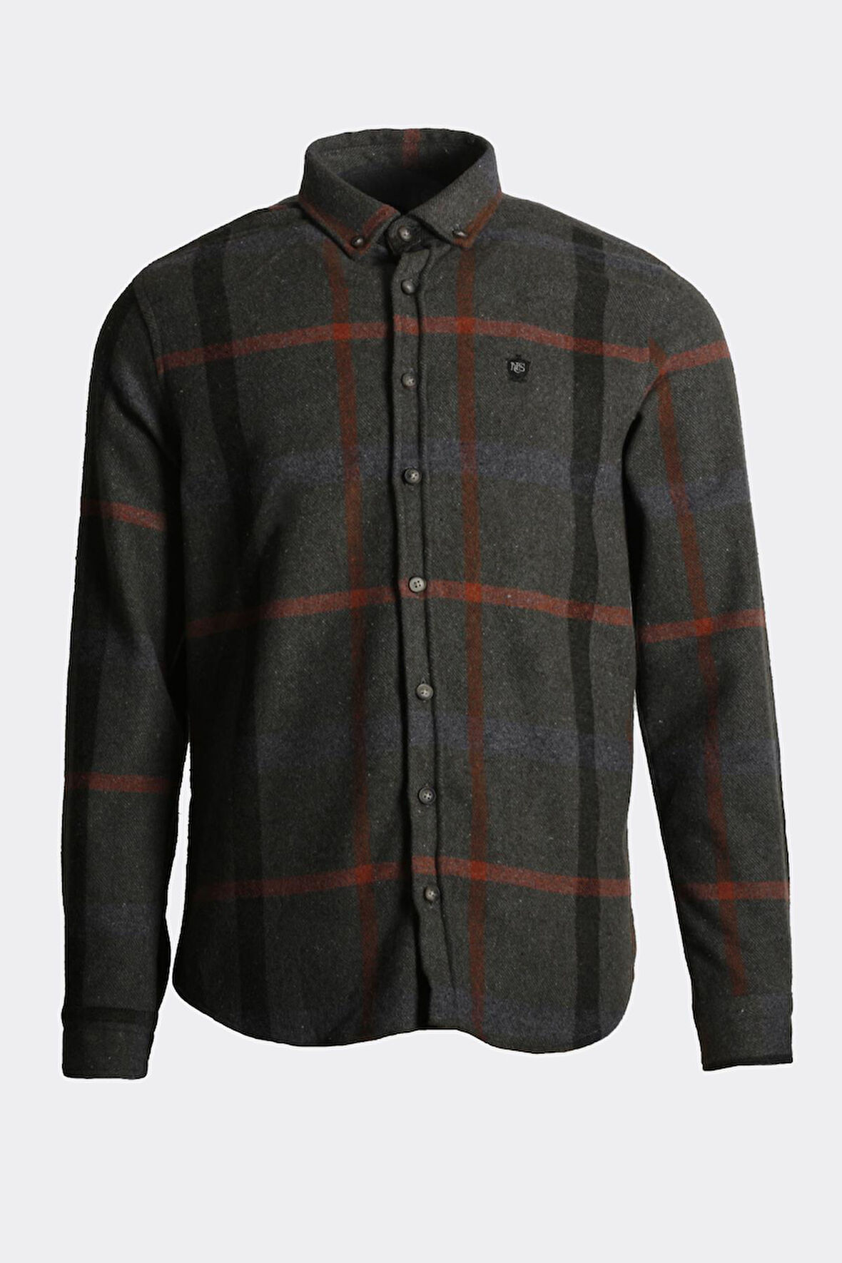 Erkek Kışlık Oduncu Gömlek Haki 7205