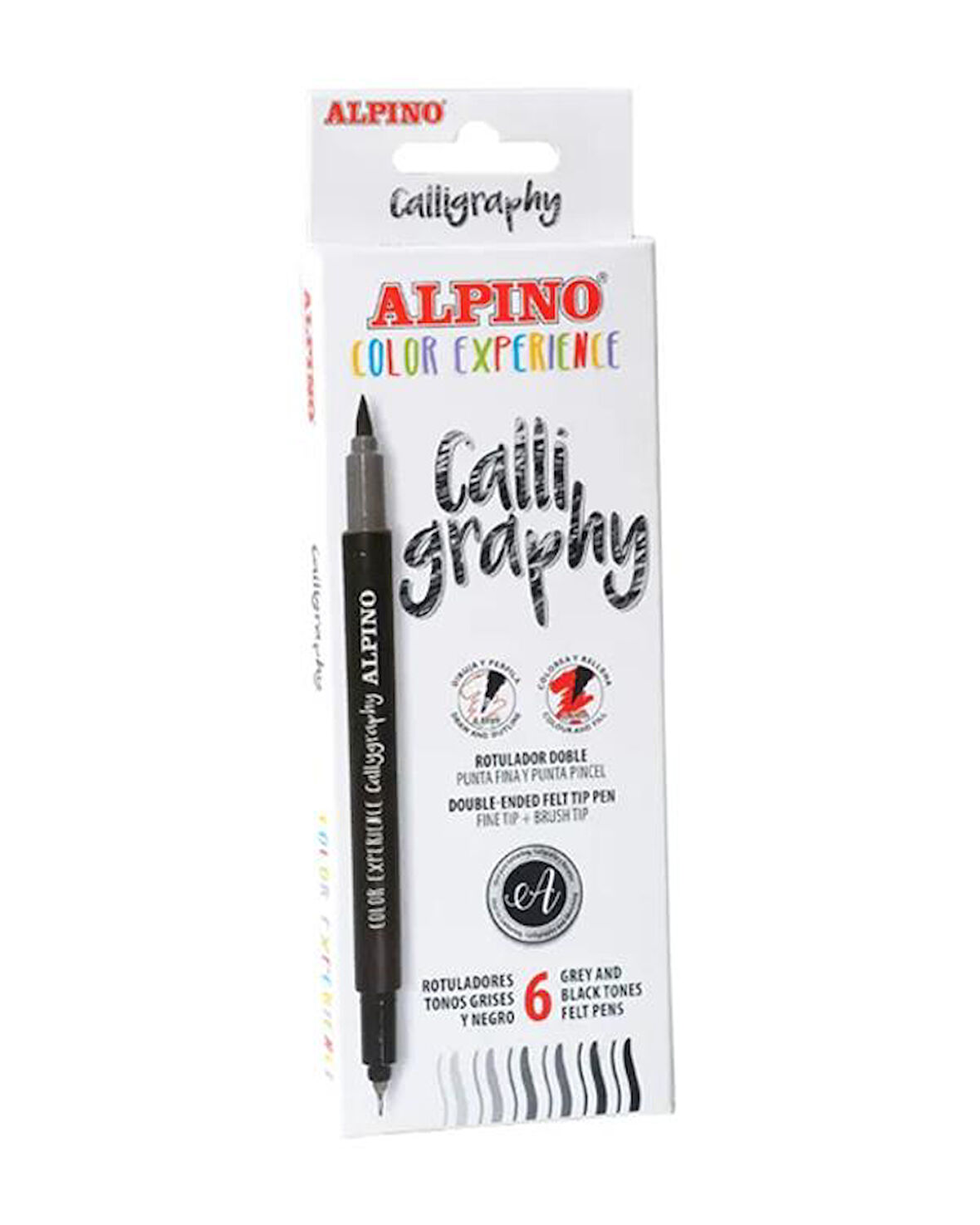 Alpino Color Experience Calligraphy Set Çift Yönlü 6lı