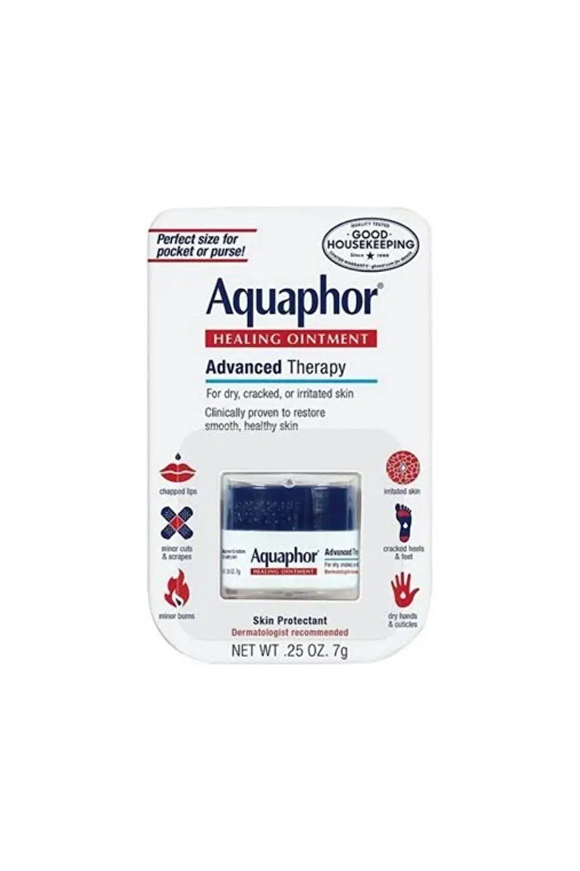 Aquaphor Çok Amaçlı (Koruyucu içermez, Kokusuz, Çatlakları, Sıyrıkları, Tahrişleri korur ve rahatlatır) Cilt Bakım Kremi 7GR