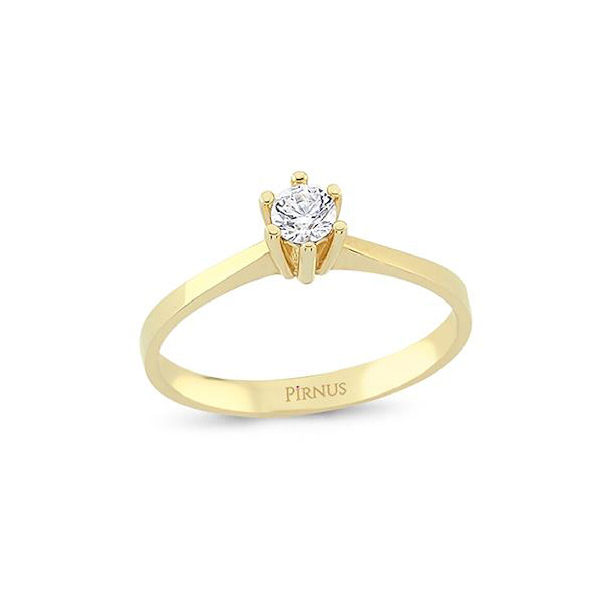 Altın Tektaş Yüzük