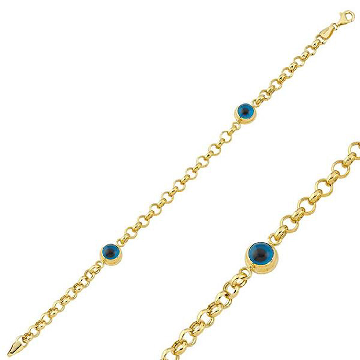 Altın Nazar Boncuğu Bileklik