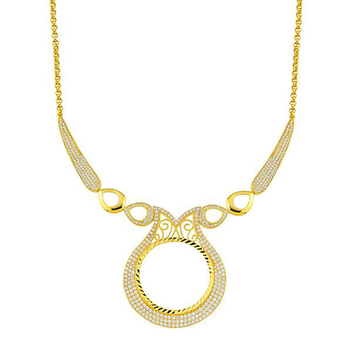 Altın Çerçeve Kolye